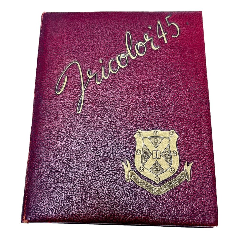 Queens University Tricolor Yearbook 1945 Book Annual Kingston‎ Ontario Canada
